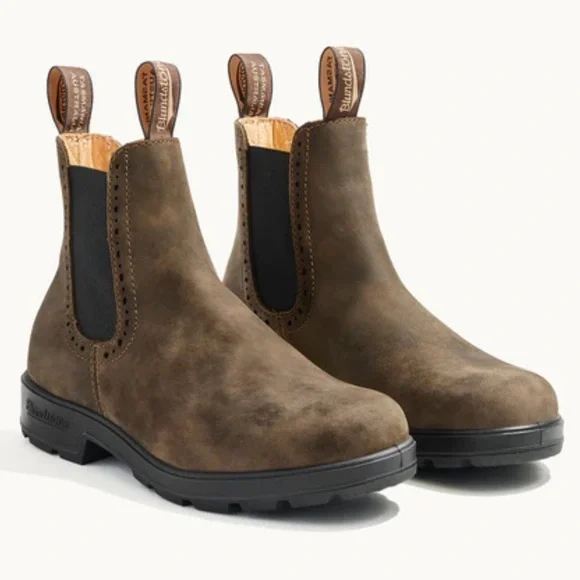 Blundstone High-Top 1351 Rustic Brown Chelsea Boot Size 11 Women's - Picture 1 of 9